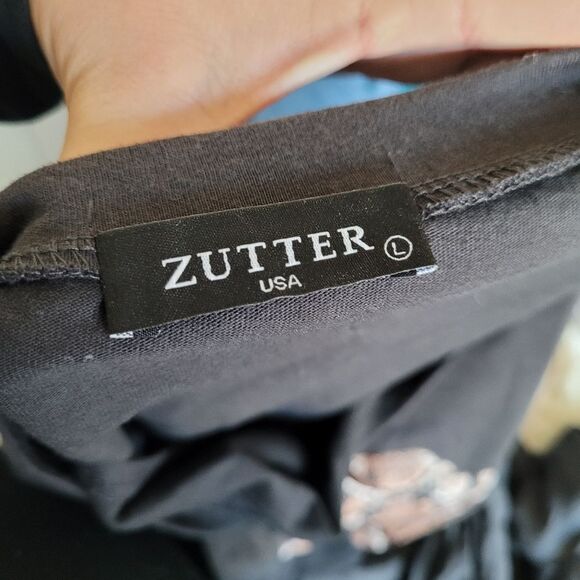 Zutter Women's Falcon Bird Tank Top Ringer Black Biker Motorcyle Punk Grunge - Picture 8 of 8